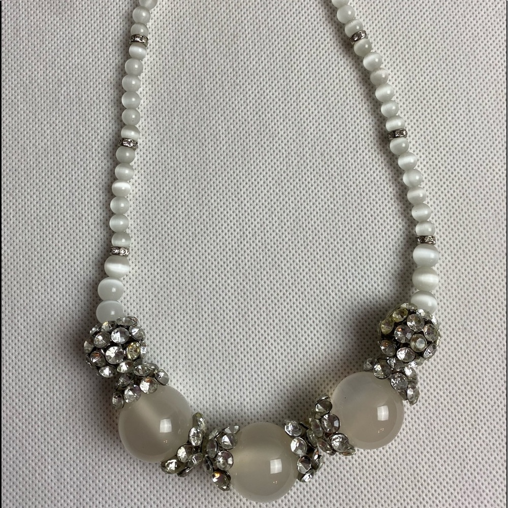 💎Chunky Beaded Banana Republic Statement Necklace